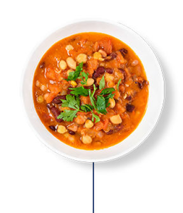 250 mL (1 cup) chickpeas 750 mL (3 cups) leafy greens 125 mL (½ cup) beets 30 mL (2 tbsp) balsamic dressing